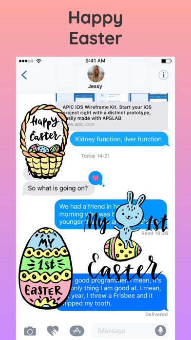 Happy Easter Bunny & Egg Emoji screenshot 4