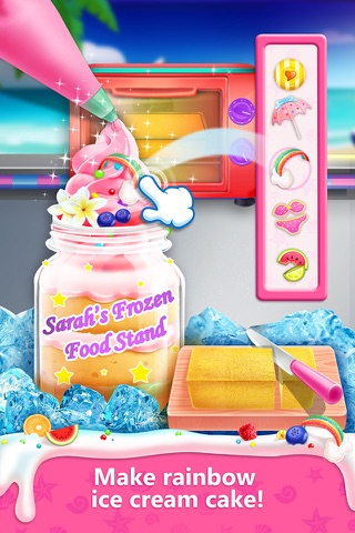 Sarah's Frozen Food Stand - Summer Snack Maker screenshot 3