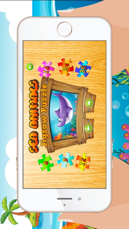 Sea Animals Jigsaw Puzzles for Kids and Toddler - Kindergarten and Preschool Learning Games Free