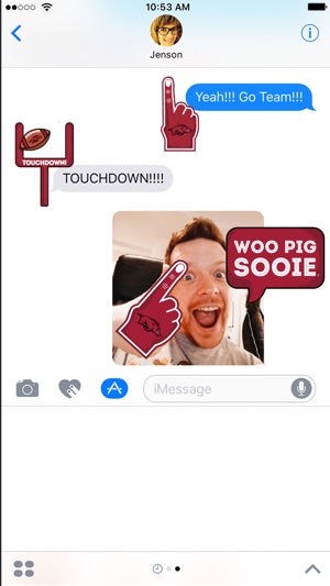 Arkansas Razorbacks Stickers for iMessage(圖1)-速報App