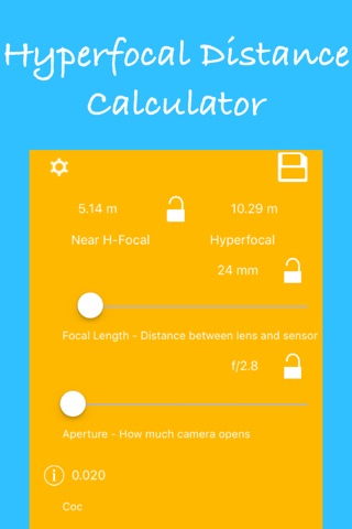 Photographer's Grip - Calculator for time lapse, exposure and focus screenshot 4