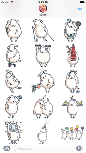 Baa the Sheep – Farm Animal Stickers for iMessage(圖3)-速報App