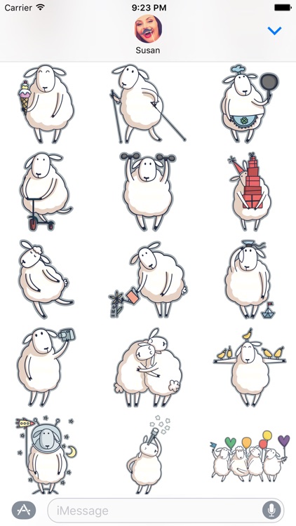 Baa the Sheep – Farm Animal Stickers for iMessage screenshot-2