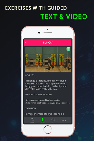 30 Day Lunge Fitness Challenges Pro screenshot 3