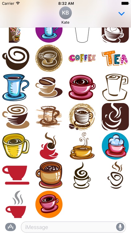 Coffee and Tea Stickers