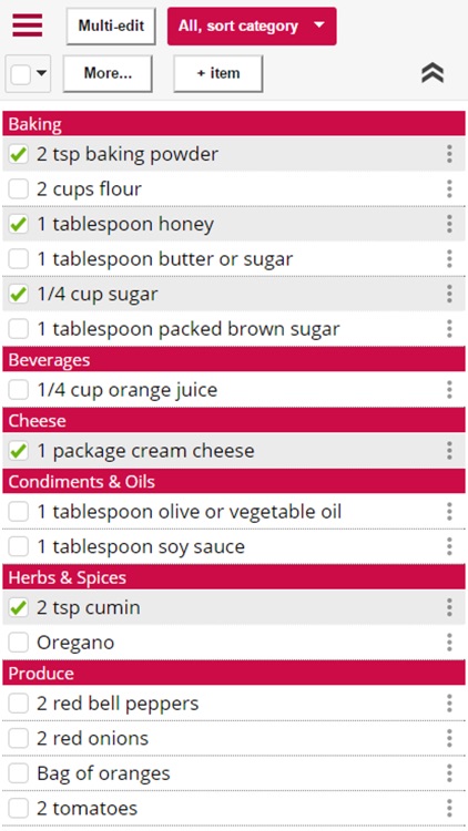Copy Me That recipe manager, grocery list, planner
