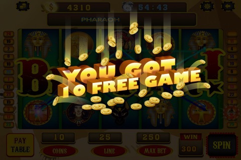Fire Pharaoh's Treasure Slots in Casino Best Slot Machines Pro screenshot 4