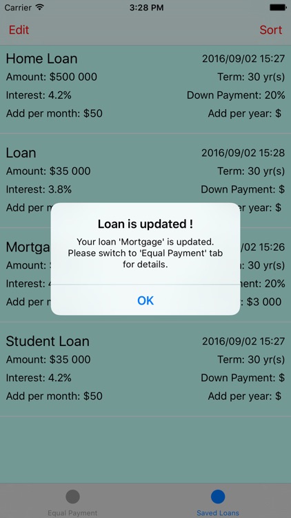 LoanCalculator (Early Payoff): Manage your loans with equal payment. screenshot-4