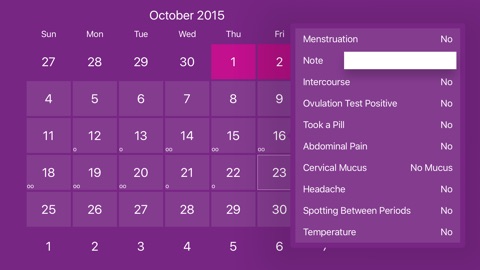 Screenshot #8 for Menstrual Period Tracker