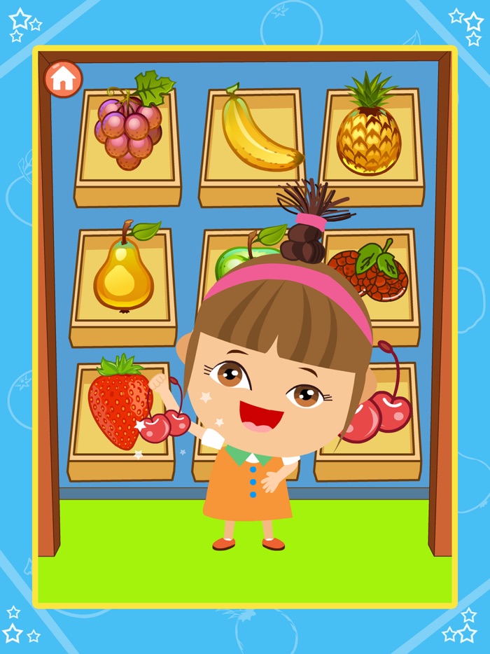 Amy认识水果-学习认识水果免费儿童小游戏