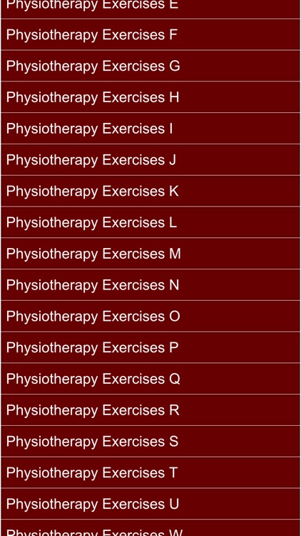 Physiotherapy exercise