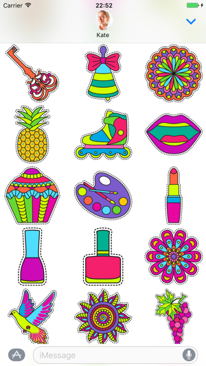 Fashionable cute - Stickers for iMessage(圖4)-速報App