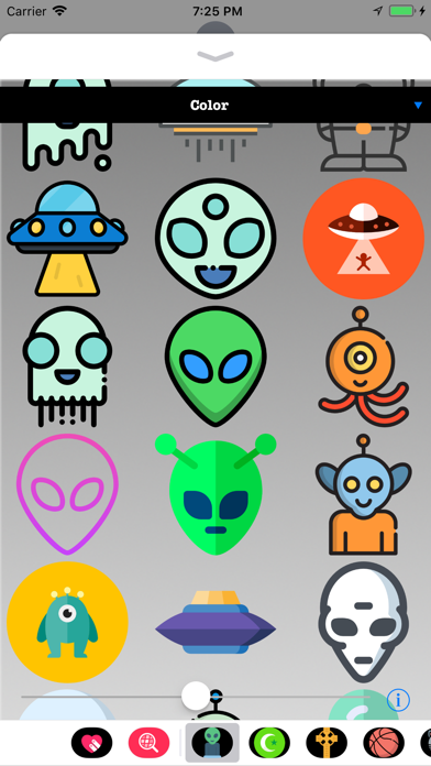 Alien Stickers - Outer Space screenshot 2