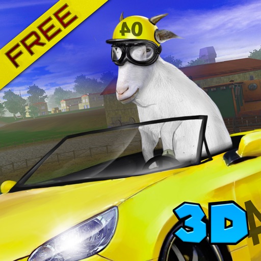 Crazy Goat Car Racing Simulator 3D Icon