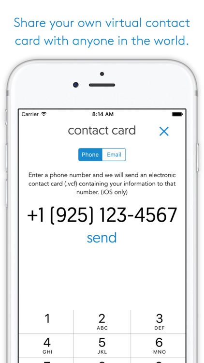 Contact - Exchange contact information with a scan screenshot-3