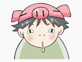 Join Piggy Boy on his adventures with these 39 high quality funny stickers to use in your iMessage conversation
