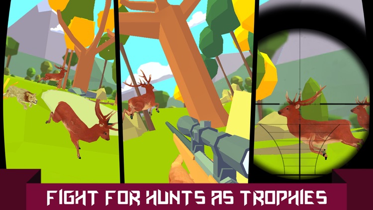 Low Poly Deer Hunter - pixel gun sniper shooting