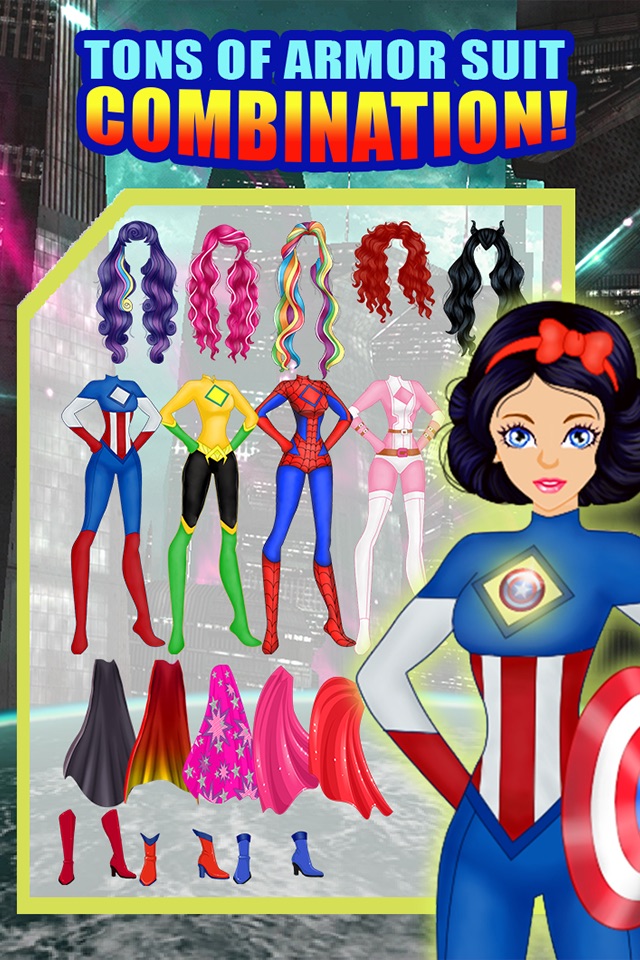 Wonder Supergirl Super Hero Games for Girls screenshot 2