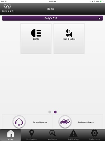 Infiniti InTouch Services for iPad screenshot 2