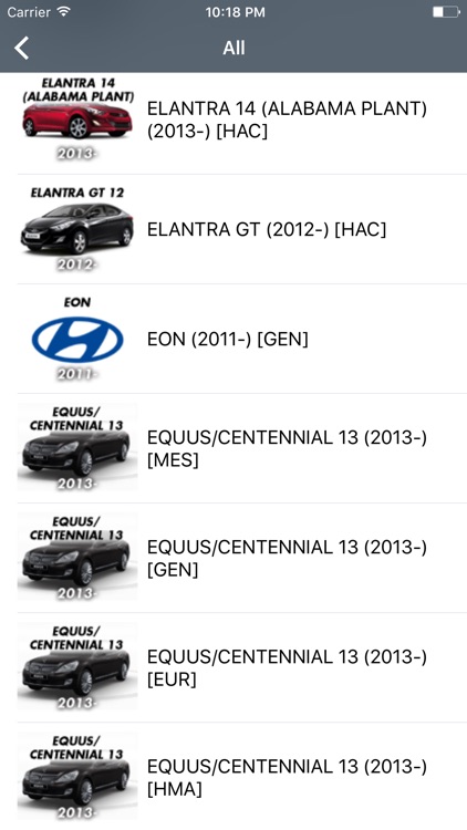 Hyundai Car Parts - ETK Parts Diagrams