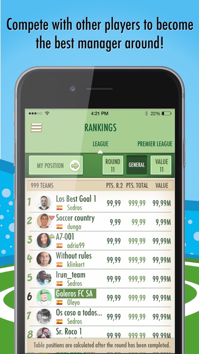 download BeManager - Manage your football team apps 2
