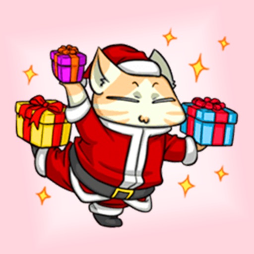 Santa Cat Stickers! icon
