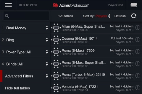 AzimutPoker screenshot 4