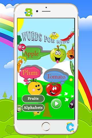 Fruits word English Language and Vocabulary for Free with Fun Easy Learn screenshot 2