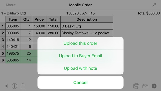 Order-In-Hand® Mobile Order