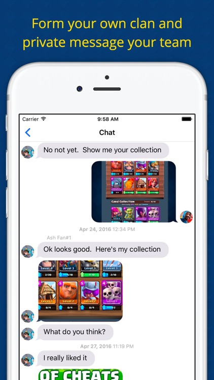 Clan Chat For Clash Royale Cheat Strategy Guide By Blitboard