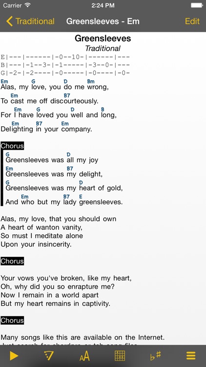 SongBook Chordpro screenshot-0