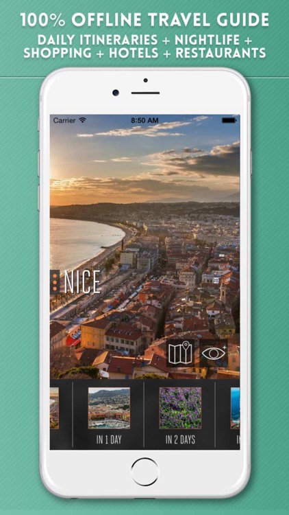 Nice Travel Guide with Offline City Street Map