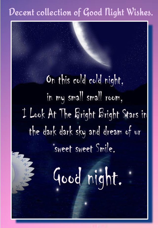 Good Night Wishes - Send Greetings To Your Beloved screenshot 3