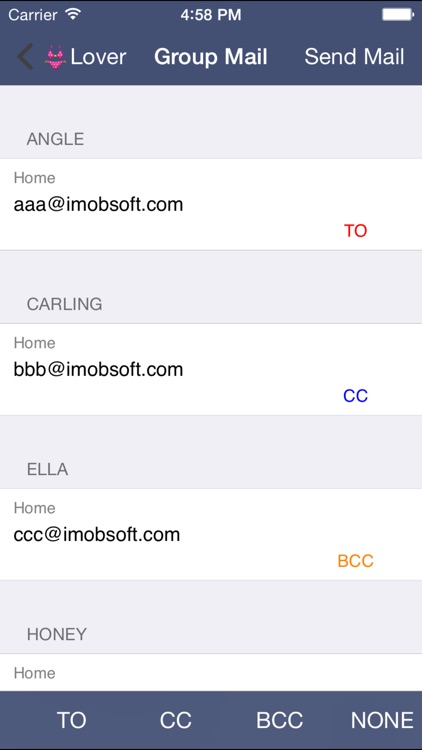 Contacts Grouping