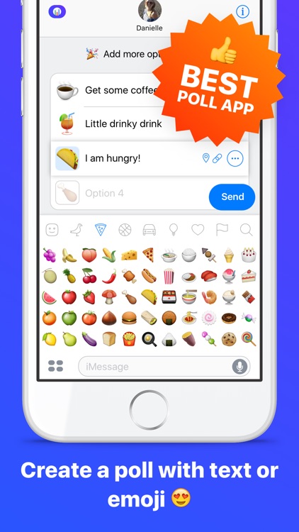 Emoji Poll - Send surveys to friends with iMessage