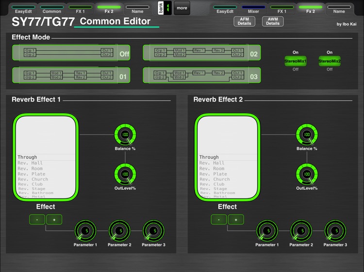 MD77: Voice Editor for Yamaha SY77/TG77 by Ibo Kai screenshot-3