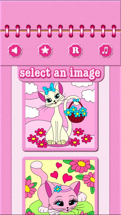 Cat Kitty Kitten Coloring Pages - Free Girl Games screenshot-4