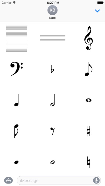 Music maker sticker - sheet stickers for iMessage