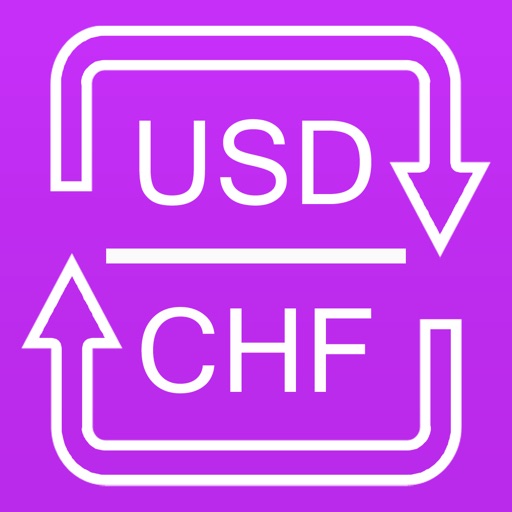 US Dollars to Swiss Francs currency converter icon