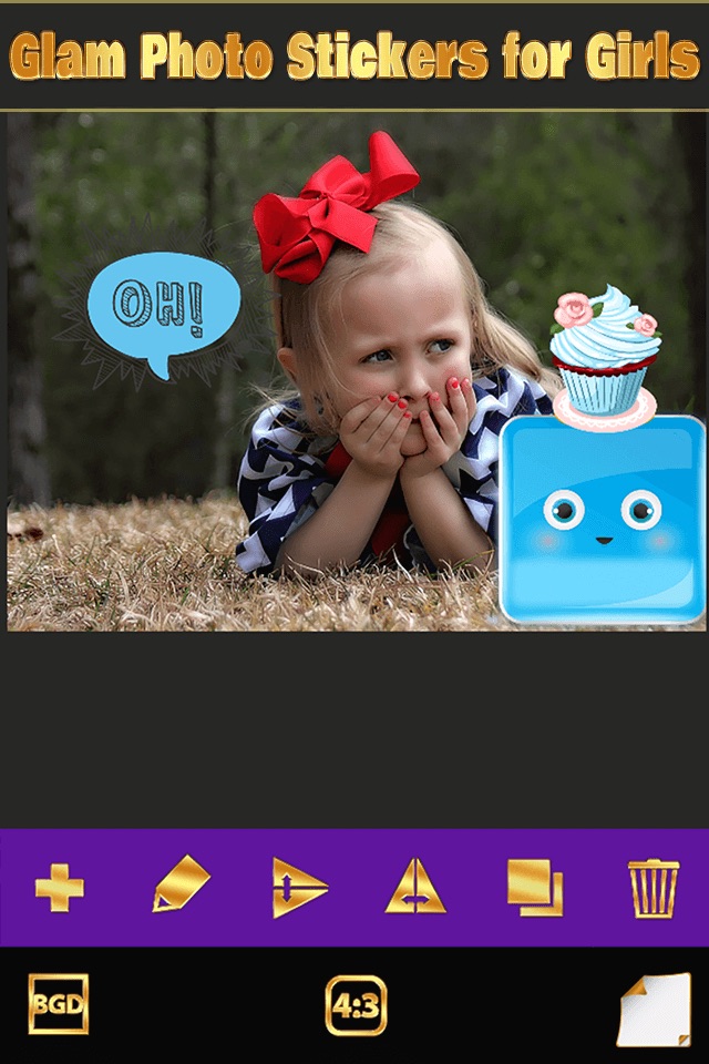 Glam Photo Stickers for Girls–Sticker Image Editor screenshot 4