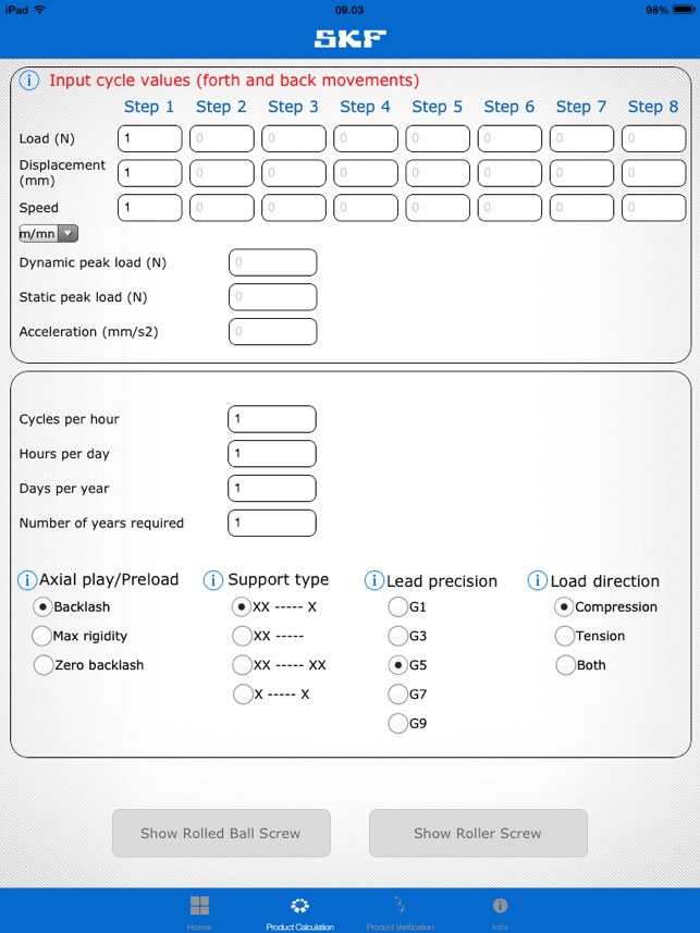 SKF Ball and Roller Screws Calculator(圖3)-速報App