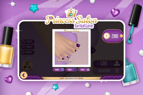 Toe Nail Game: Princess Salon for Fashion Pedicure screenshot 4
