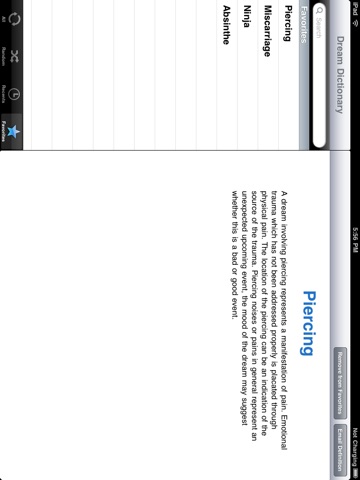 Dream Dictionary for iPad screenshot 3