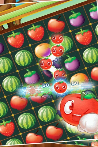Crazy Garden Mania - Angry Fruit Match 3 screenshot 3