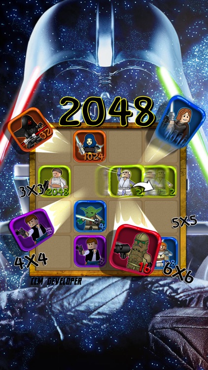 2048 + UNDO Number Puzzles - "for Lego Star Wars"
