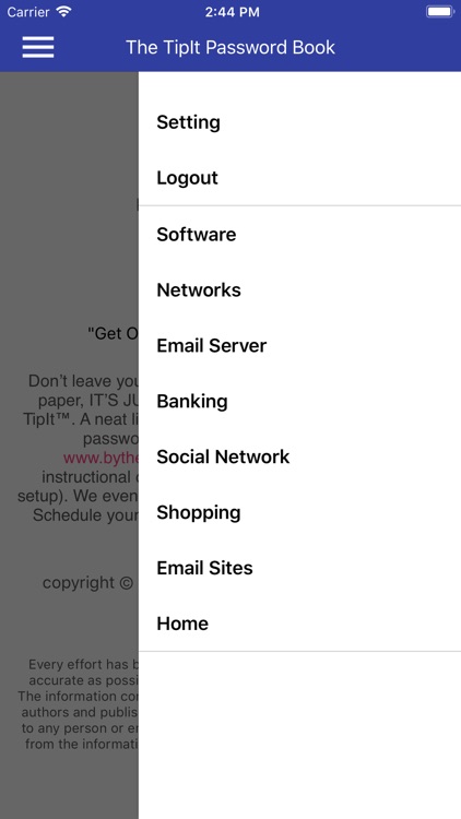 The Tiplt Password Book