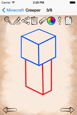 Art Tutorials Minekraft Version screenshot 3