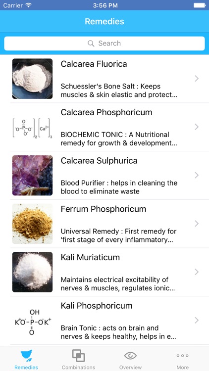 Biochemic Tissue Salts
