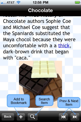 Chocolate Glossary Terms screenshot 3