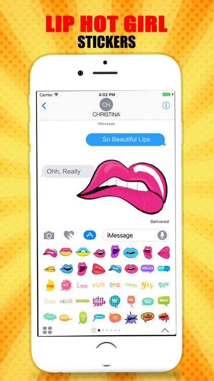 Hot Girl Lips Sticker screenshot-4